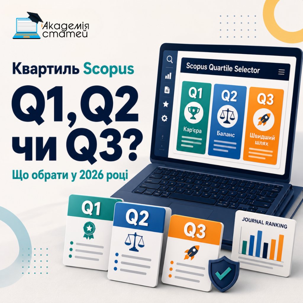 Квартиль Scopus Q1 Q2 Q3 вимоги МОН 2026